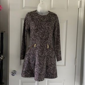 Michael Kors Fit and Flare long sleeve dress